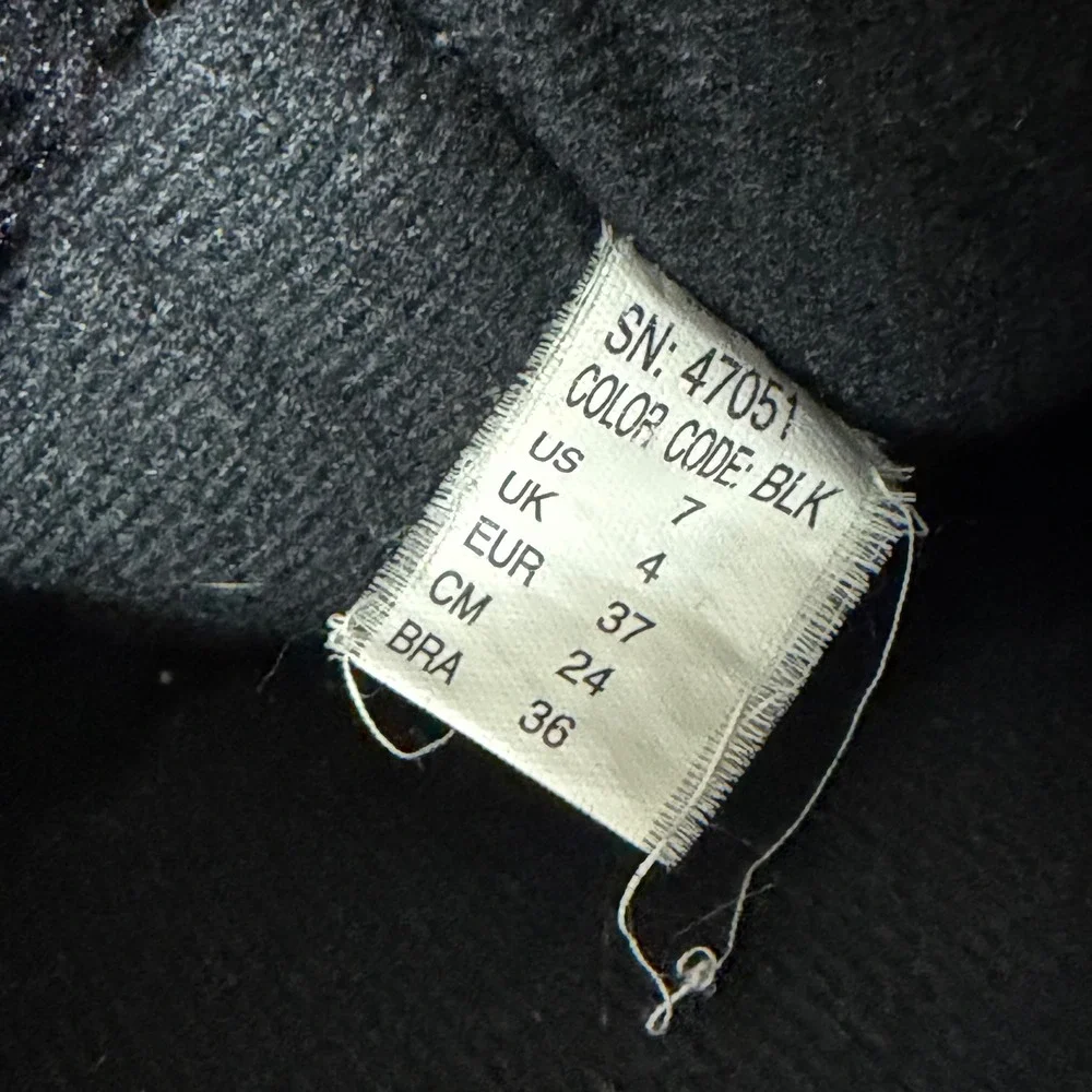 Skechers Australia Womens Black Knit Faux Fur Slouchy Winter Boots 47051‎ Size 7